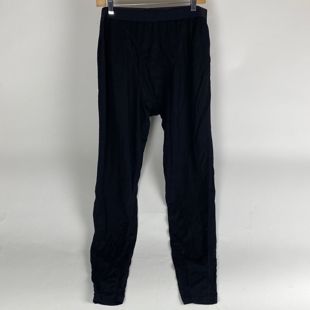 Icebreaker Merino Thermal Leggings w/ Fly Black Base Layer Pant Men L/XL